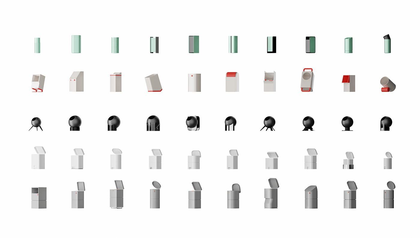 Housewear & Furnishings，originality，trash can，industrial design，