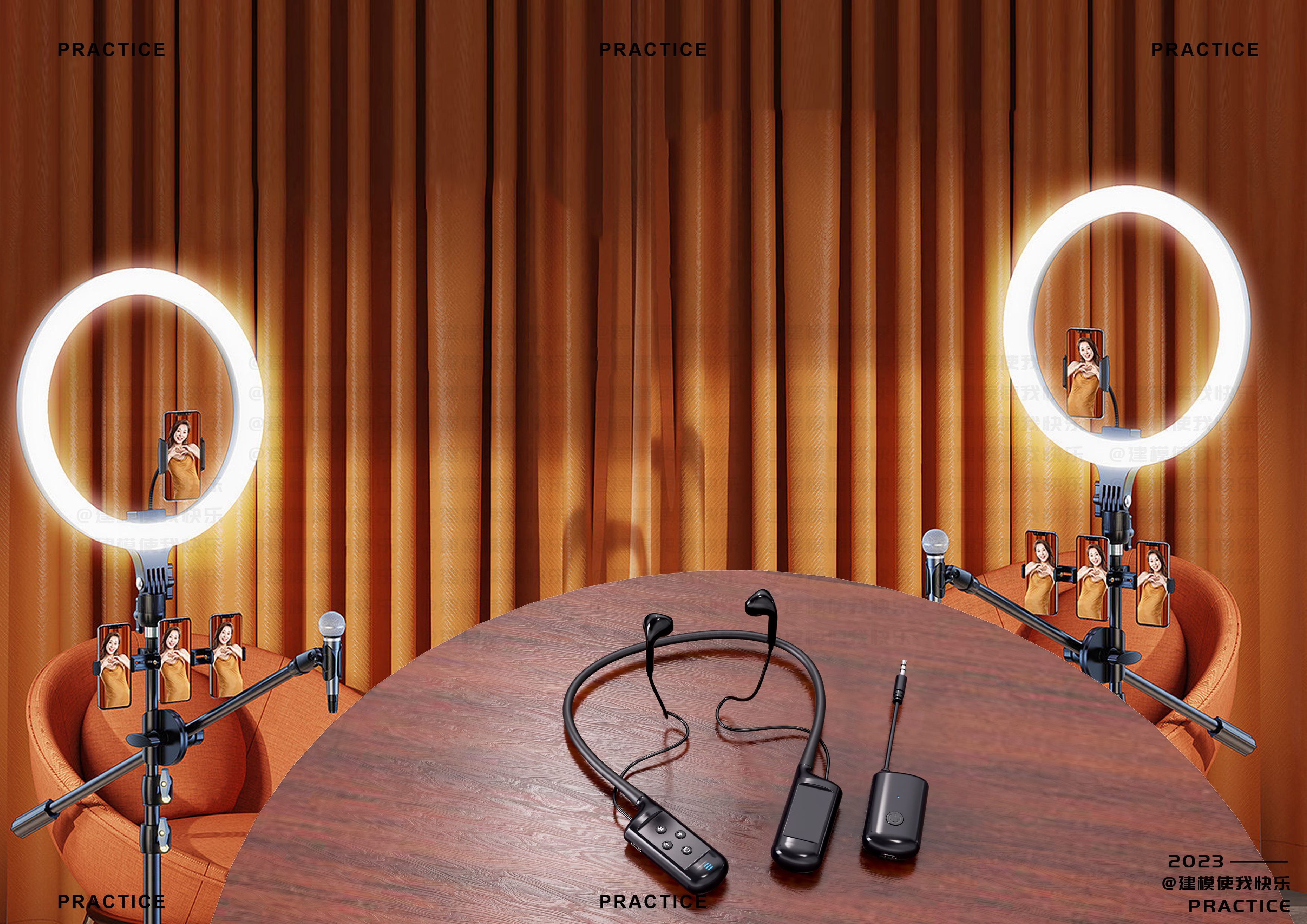 Live headset，Bluetooth headset，，Neck headset，