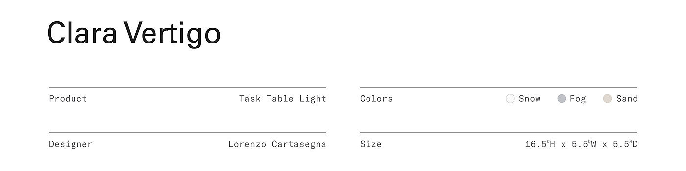 台灯，Clara Vertigo，3d打印，San Francisco，Gantri，