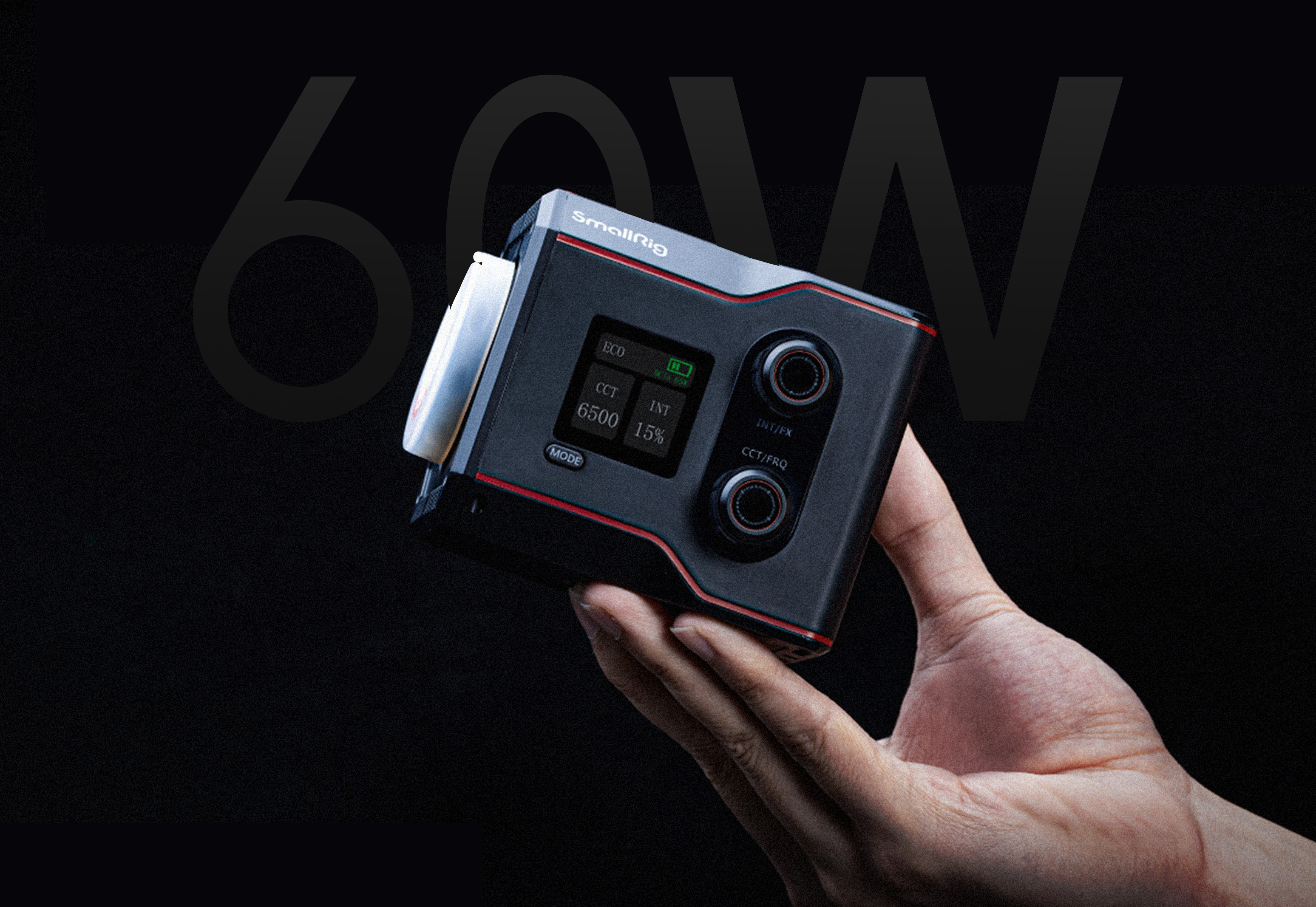 Video fill light，RC 60B，60W，mini photography lamp，