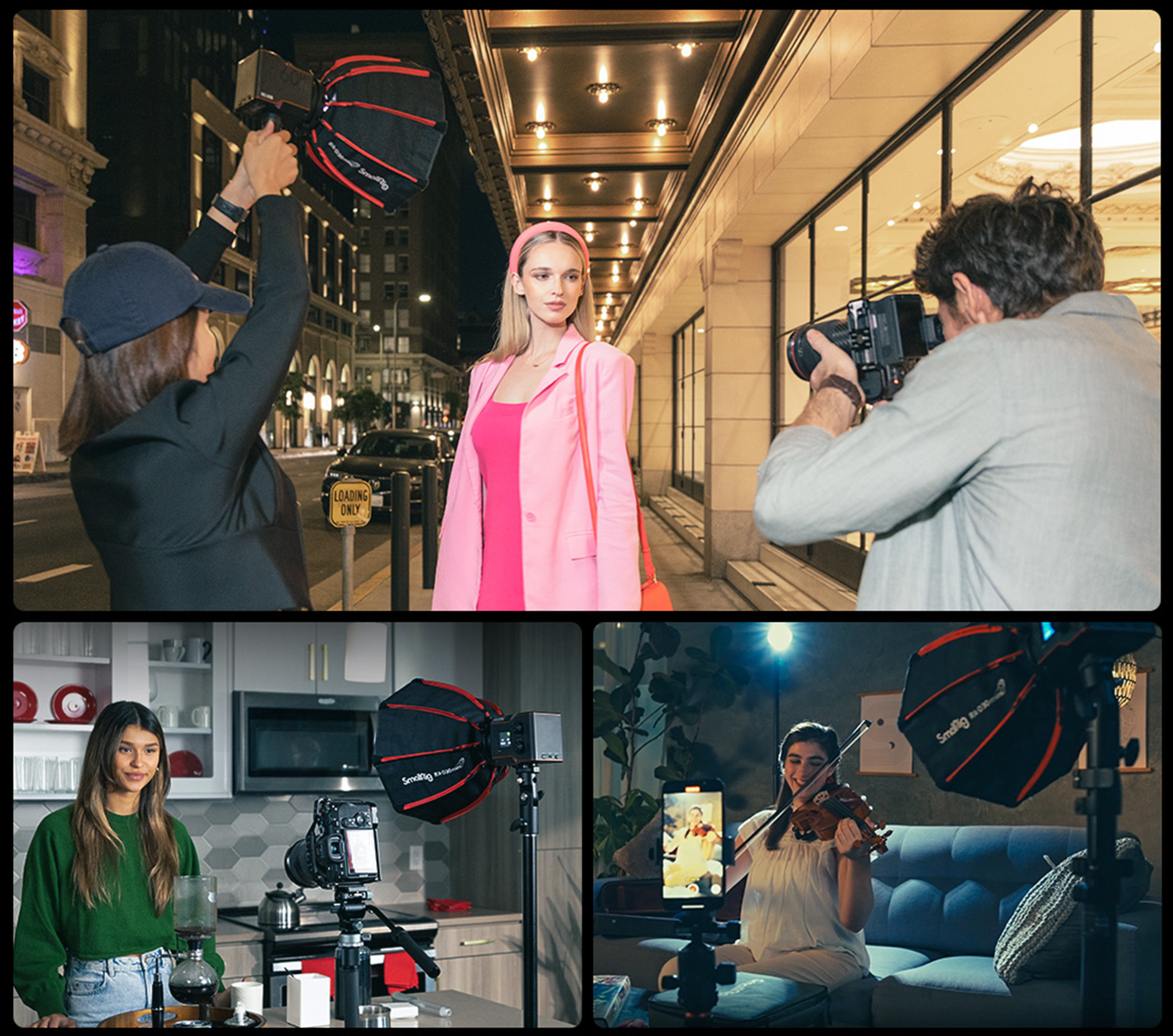 Video fill light，RC 60B，60W，mini photography lamp，