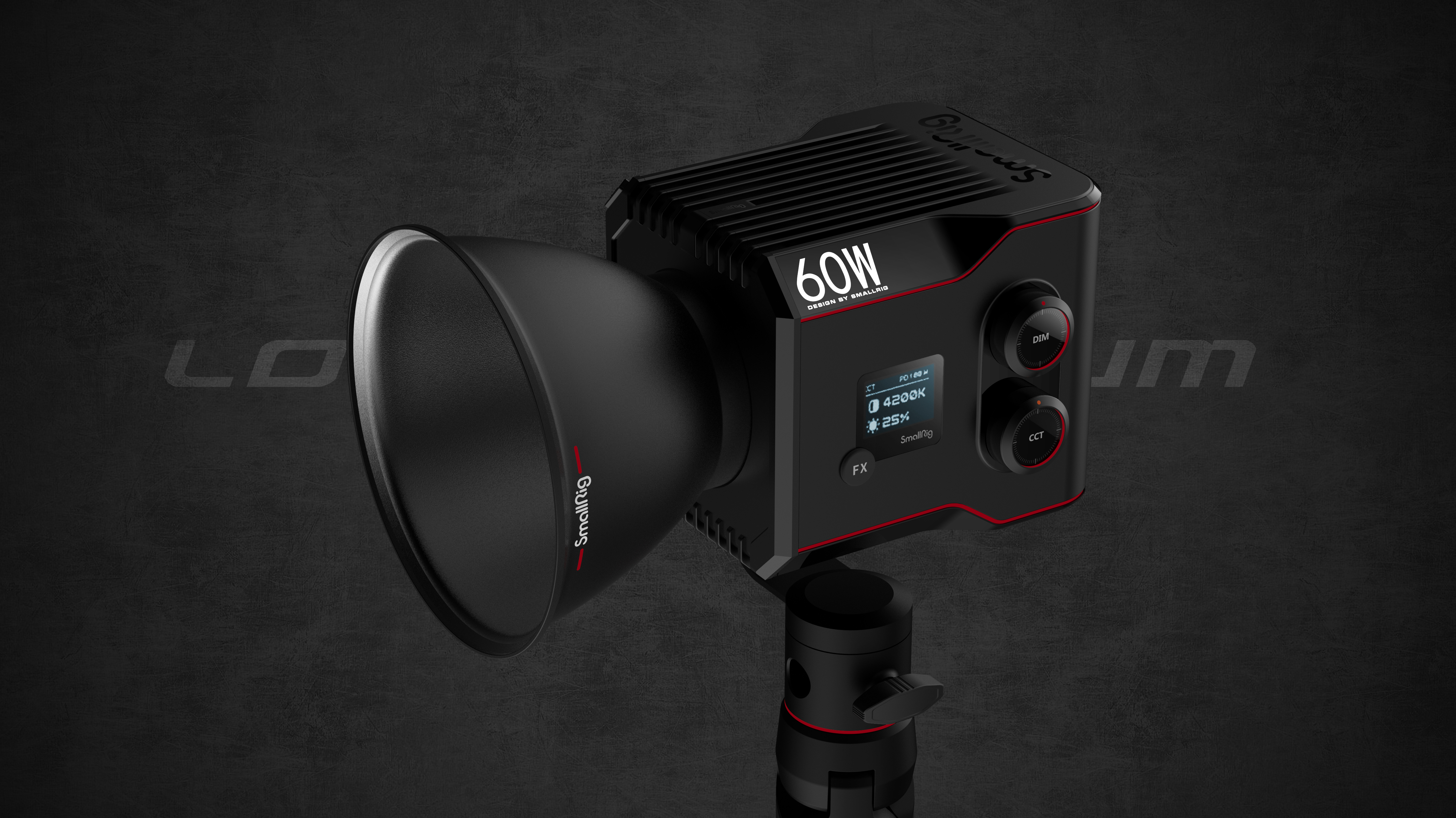 Video fill light，RC 60B，60W，mini photography lamp，