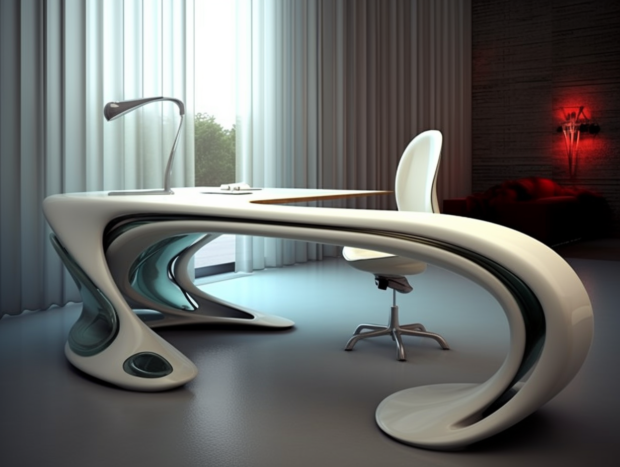 to work in an office，intelligence，modern，streamline，