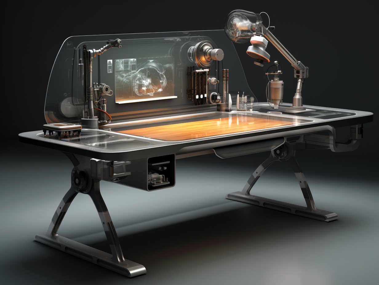 to work in an office，intelligence，modern，streamline，