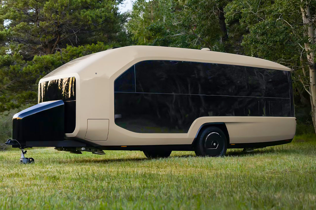 vehicle，Touring car，trailer，Pebble Flow，