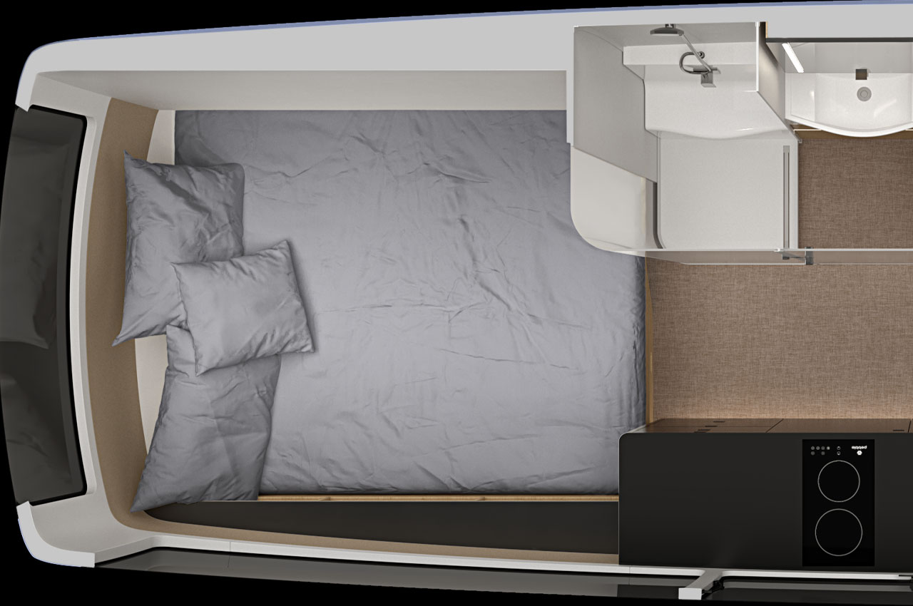 vehicle，Touring car，trailer，Pebble Flow，