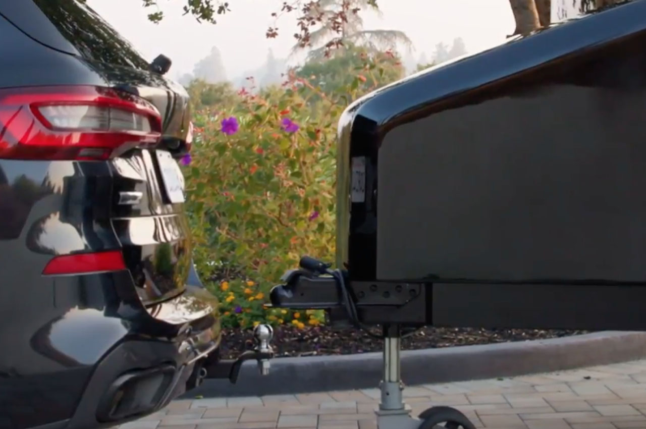 vehicle，Touring car，trailer，Pebble Flow，