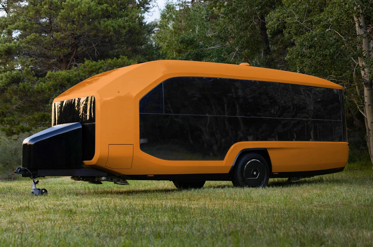 vehicle，Touring car，trailer，Pebble Flow，