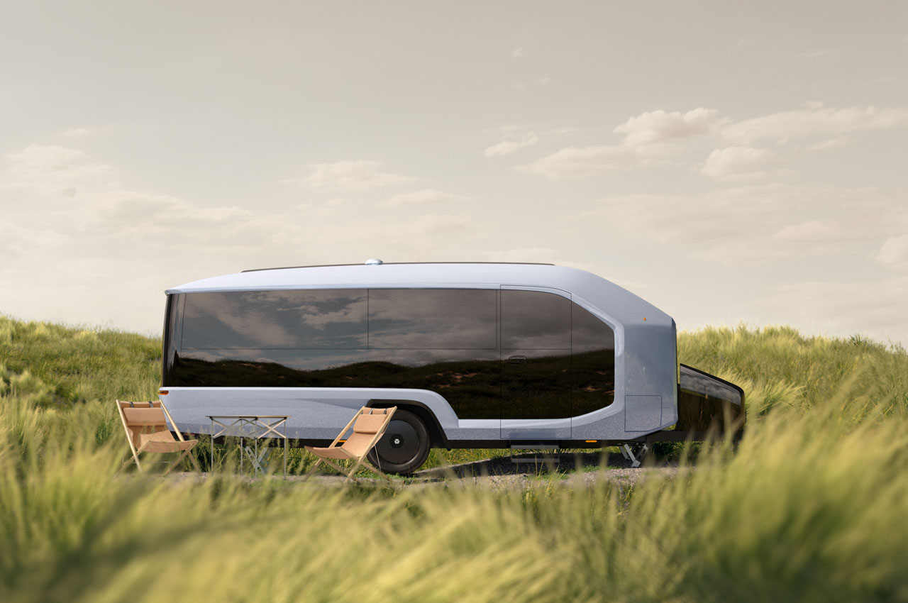 vehicle，Touring car，trailer，Pebble Flow，