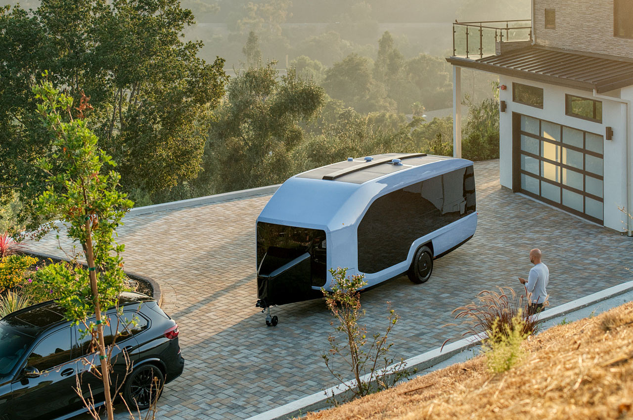 vehicle，Touring car，trailer，Pebble Flow，