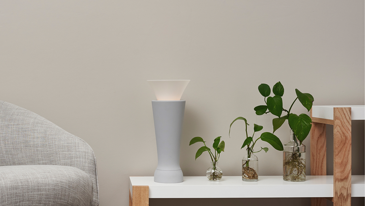 Table lamp product design，flower，