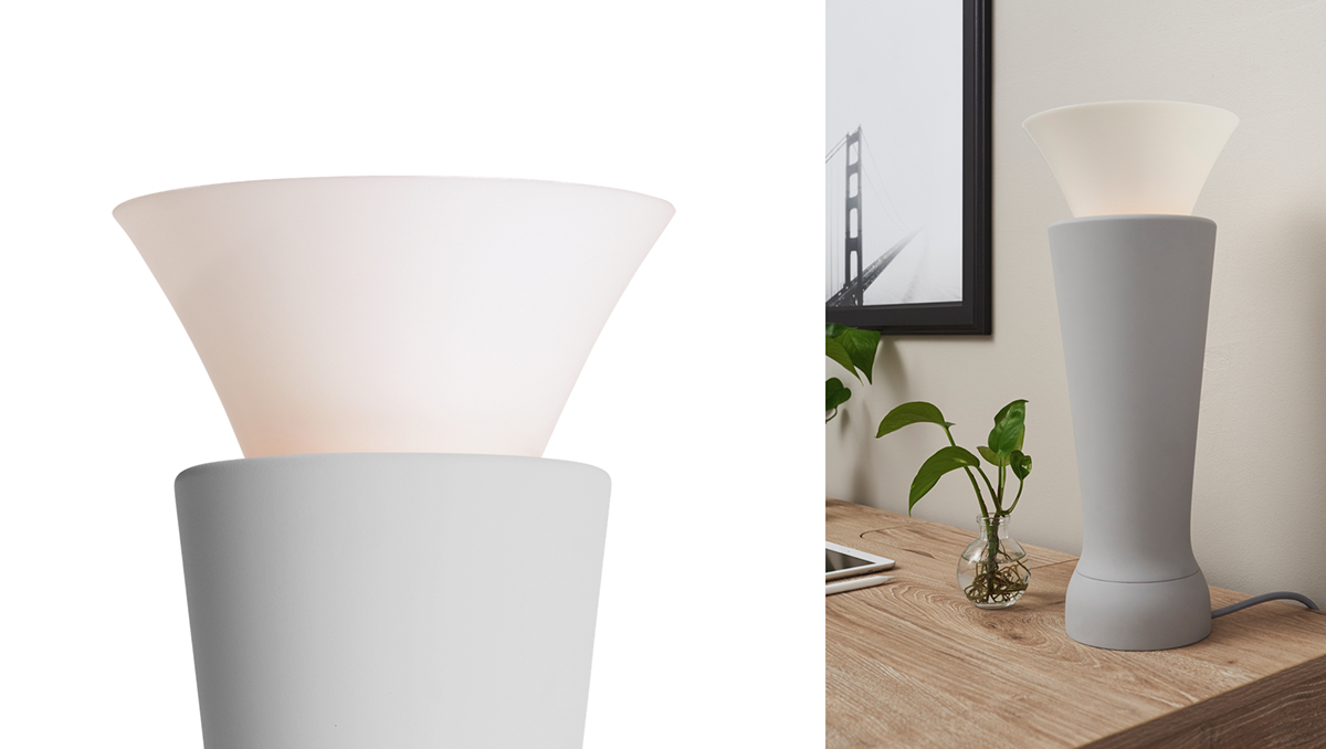 Table lamp product design，flower，