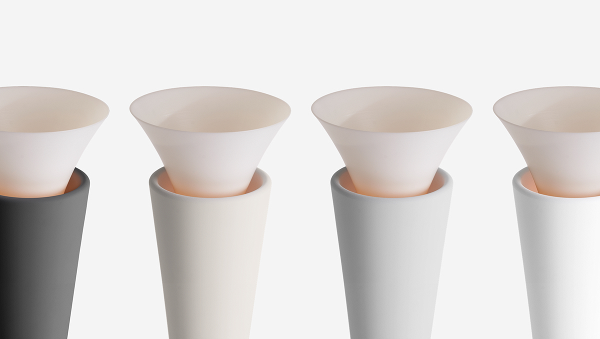 Table lamp product design，flower，