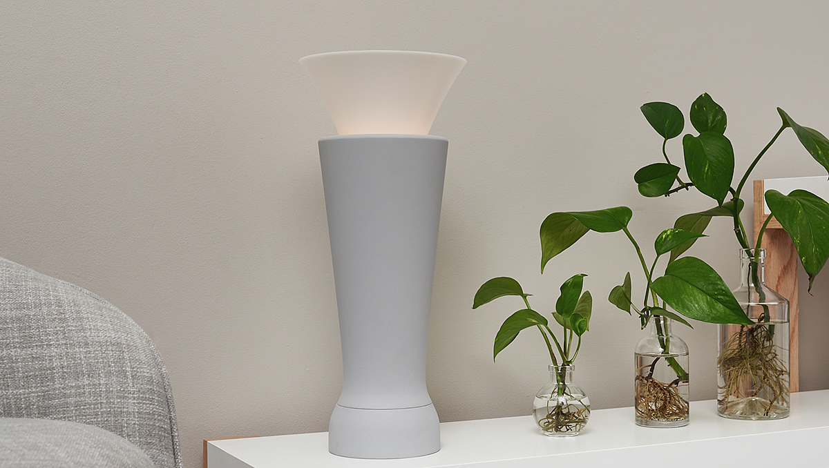 Table lamp product design，flower，