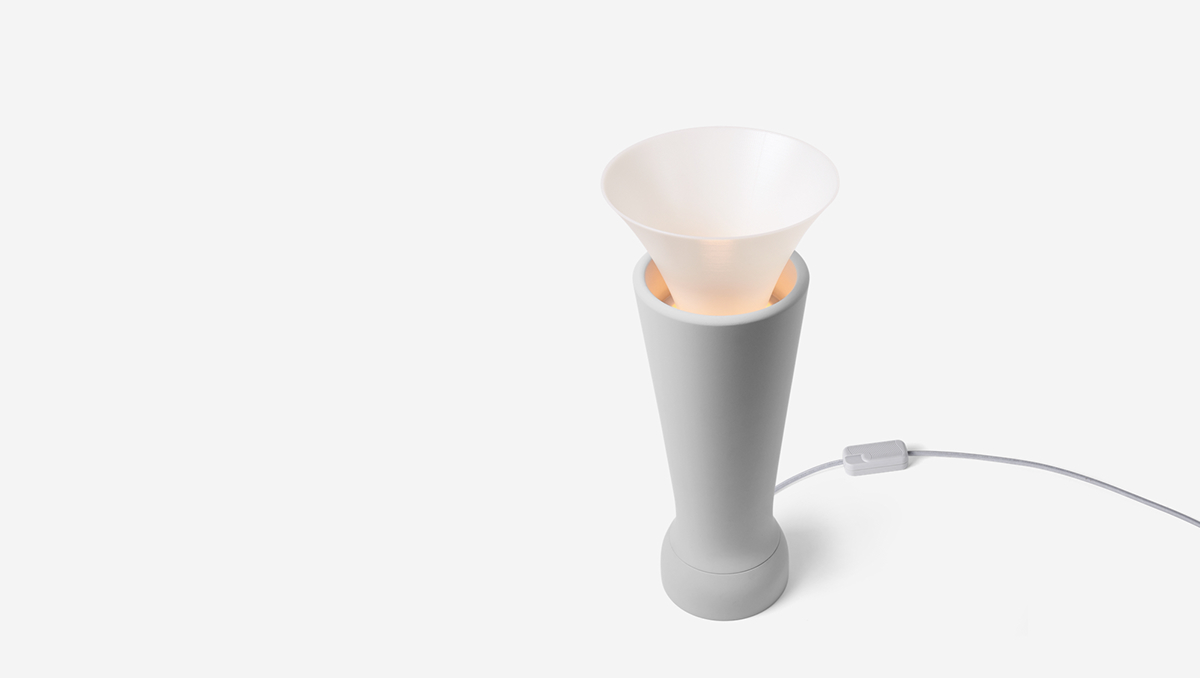 Table lamp product design，flower，