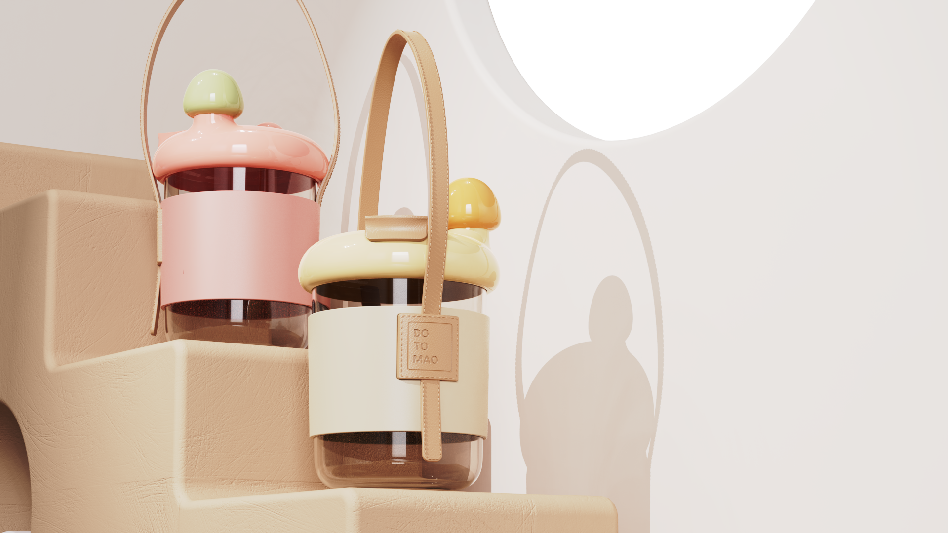 Double drinking cup cup children's cartoon，