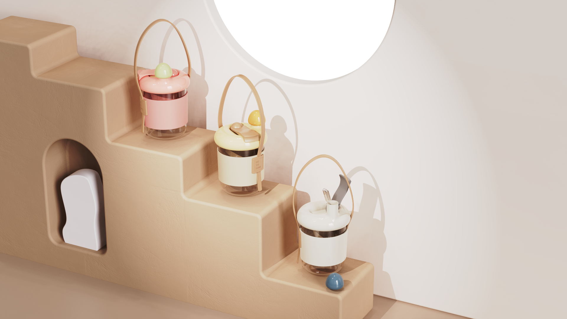 Double drinking cup cup children's cartoon，