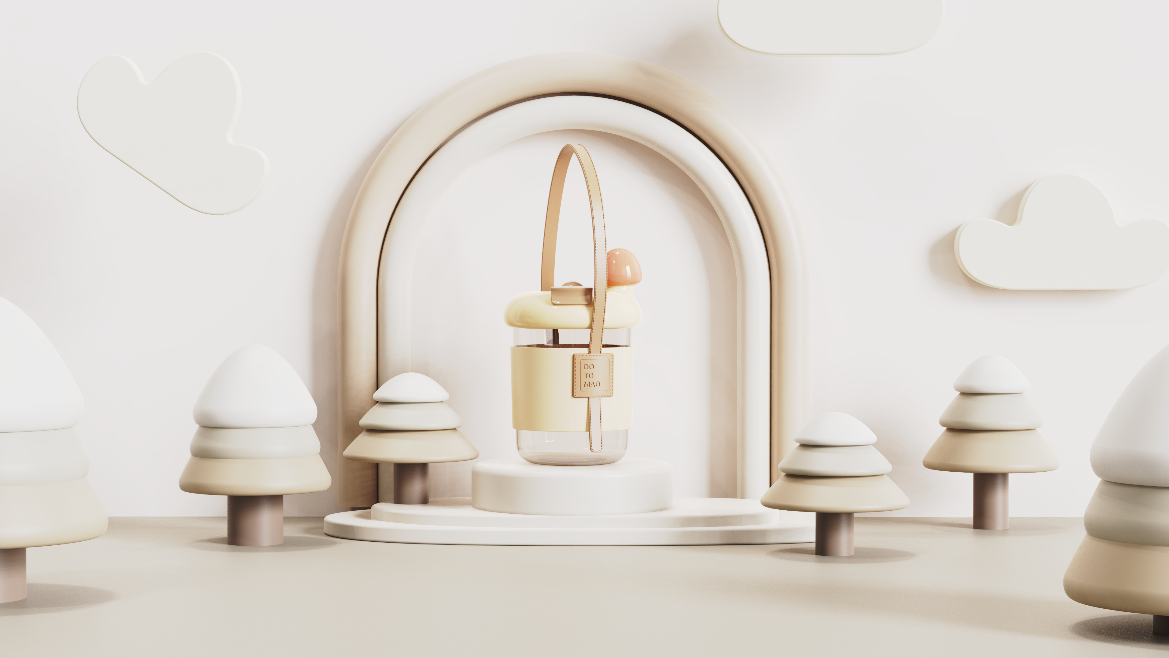 Double drinking cup cup children's cartoon，