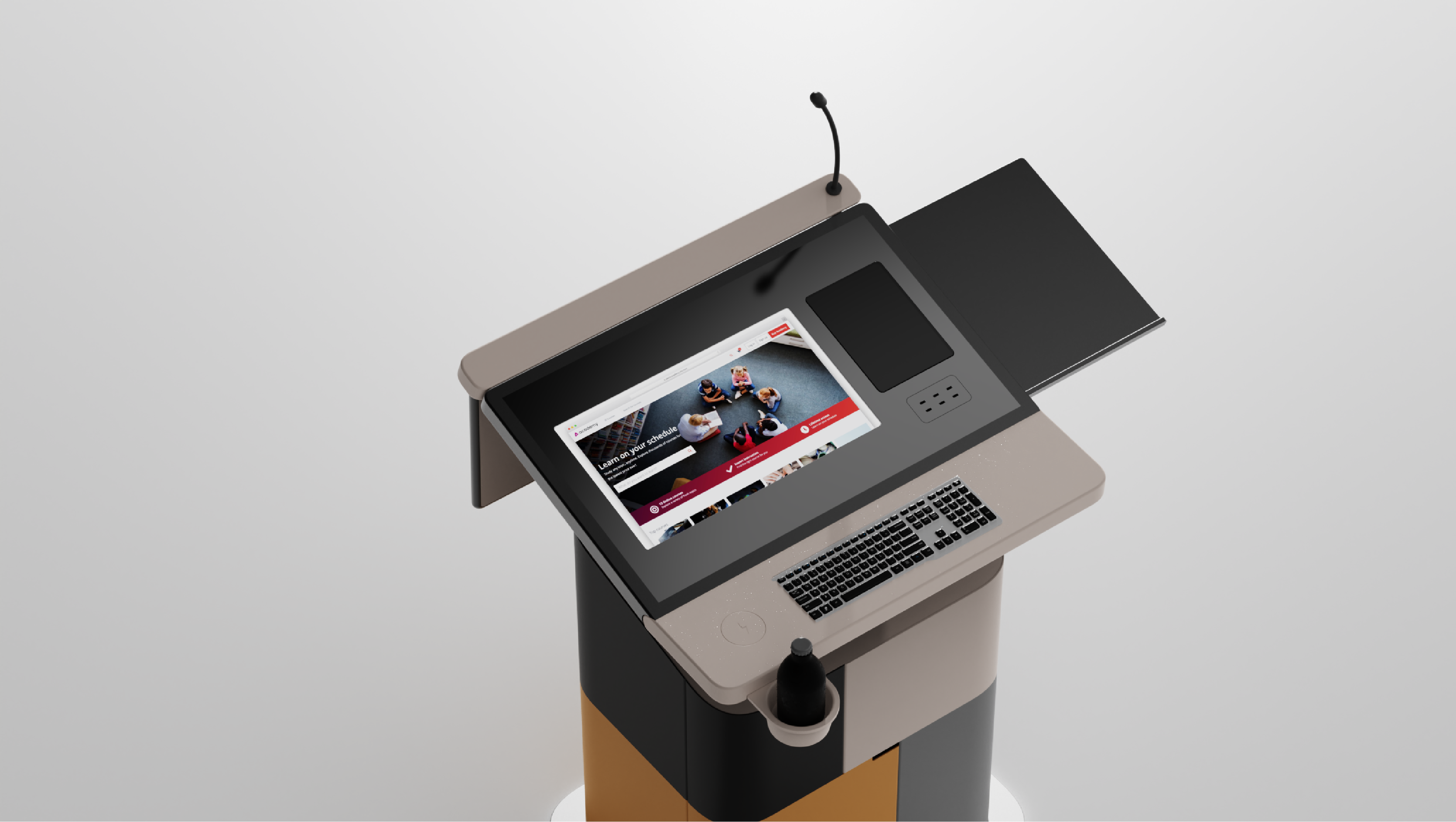 Intelligent teaching aids，platform，Lifting table，teaching，Intelligent technology，Friendly Design，industrial design，furniture design ，