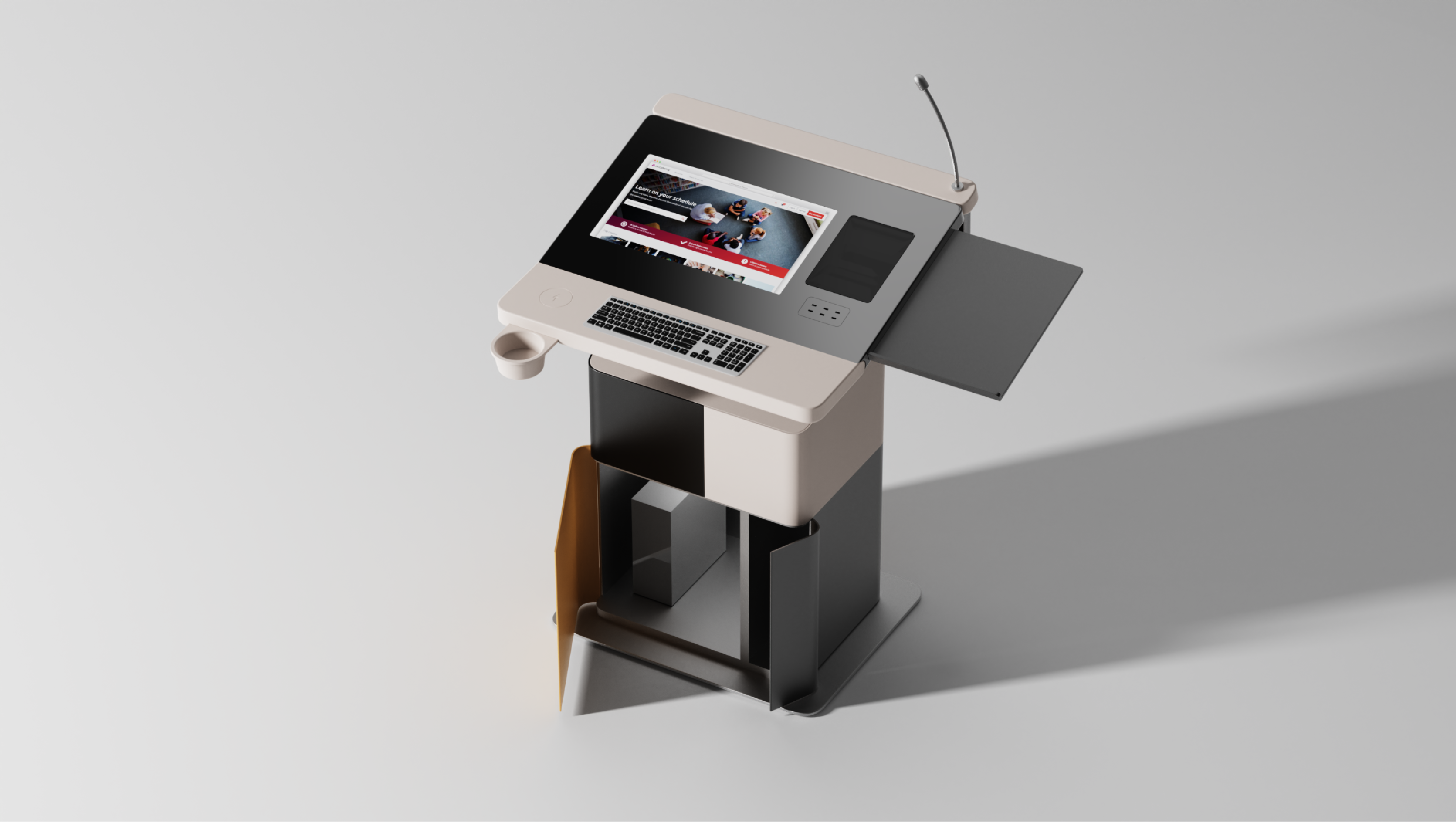 Intelligent teaching aids，platform，Lifting table，teaching，Intelligent technology，Friendly Design，industrial design，furniture design ，