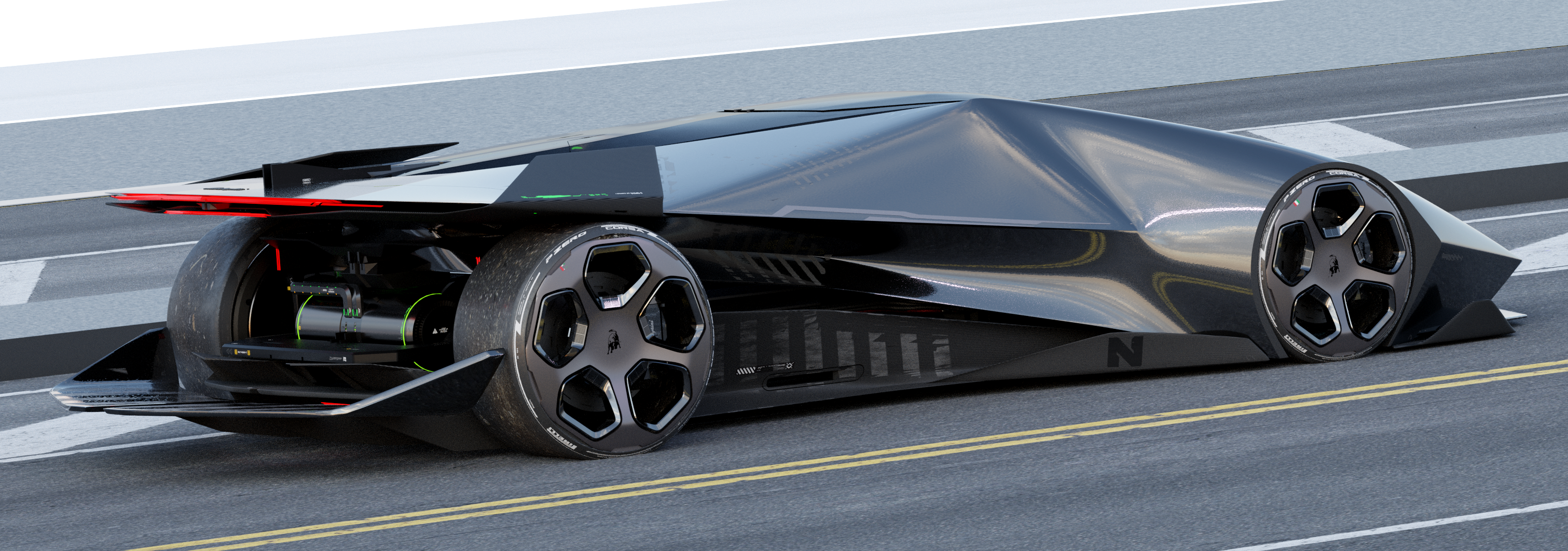 design sketch，Automobile design，Super run，Lamborghini，