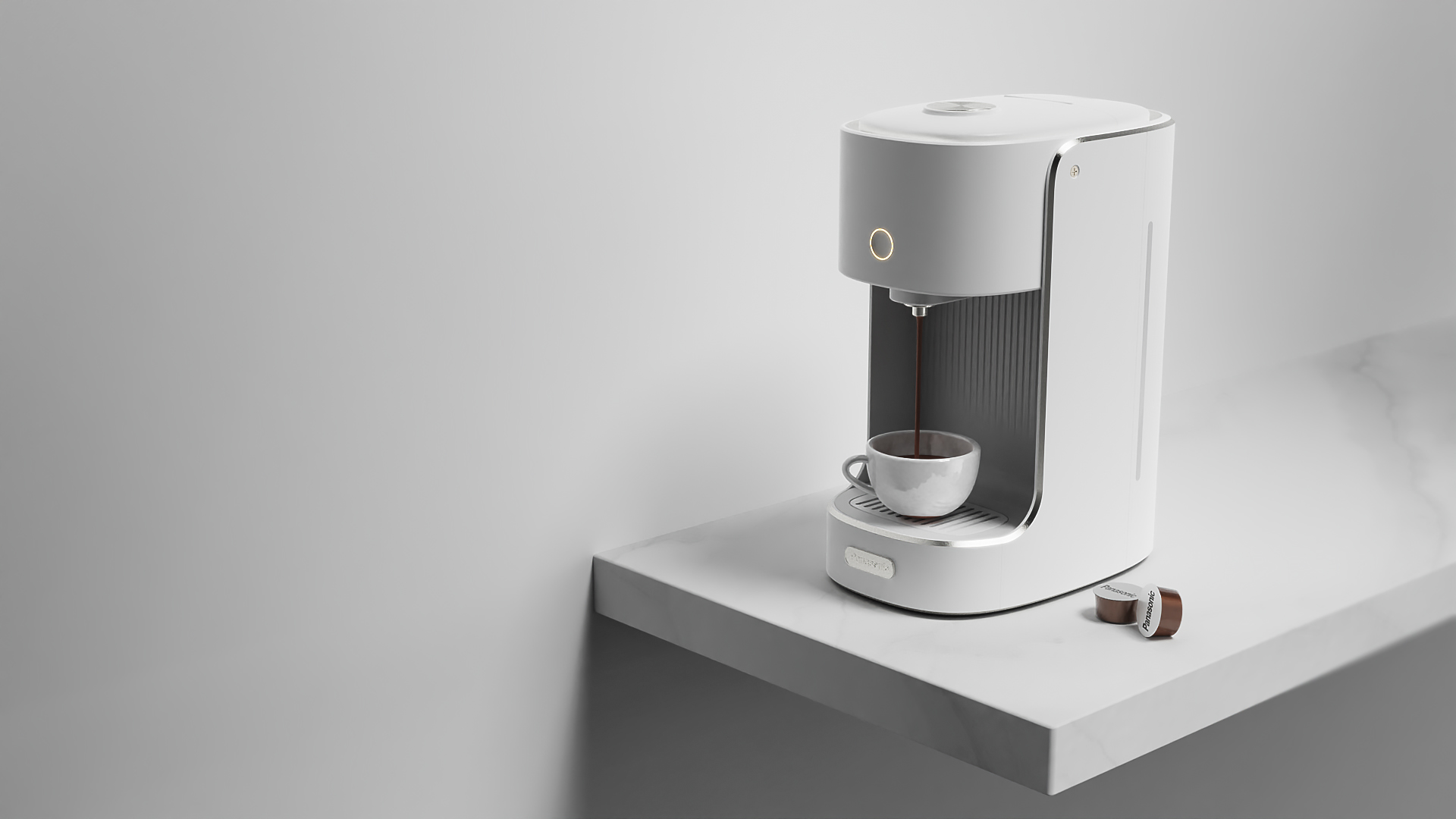 Coffee machine，Household appliances，sample reels，Render，Simplicity，