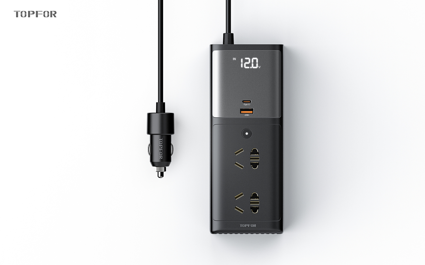 Plug-in row, car charger, car inverter，