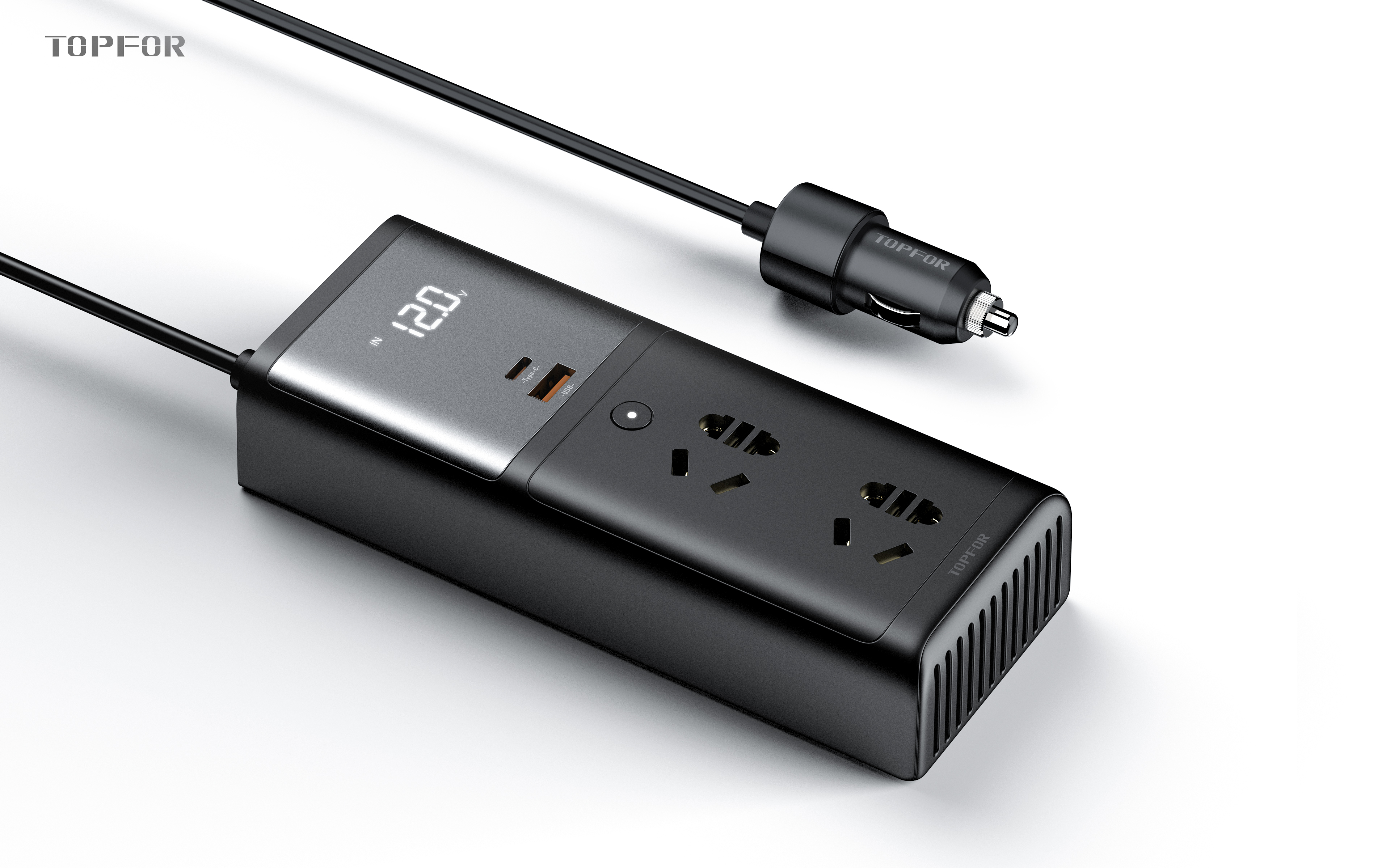 Plug-in row, car charger, car inverter，