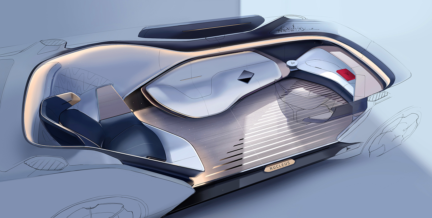 automotive，interior，design，sketch，