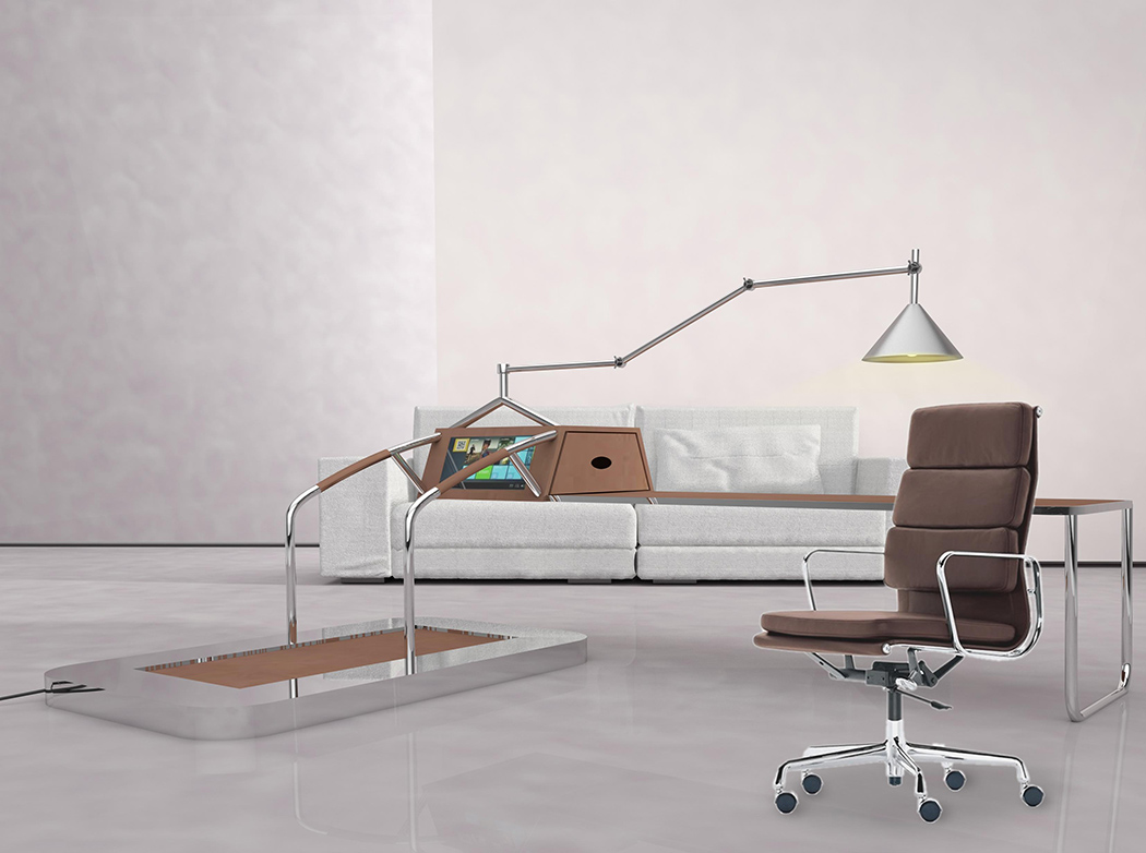 Treadmill，desk，originality，office equipment ，furniture design ，Receive，multi-function，