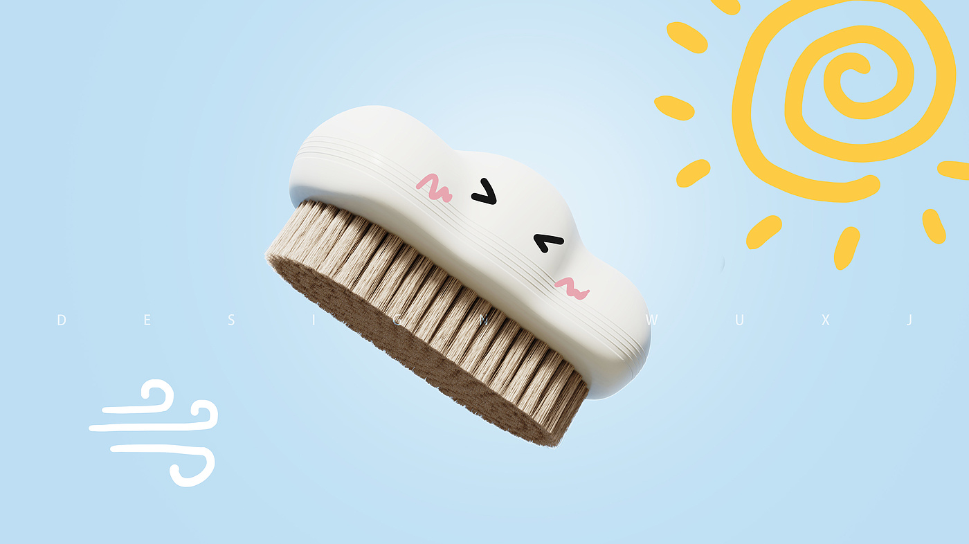 Daily Plastic Supplies，Cleaning brush，Lovely and mellow，bathroom，Creative products，Clean good things，Q Meng，Mellow，