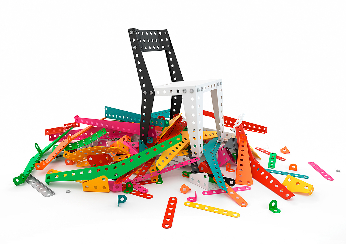 modelling，Tables and chairs，combination，