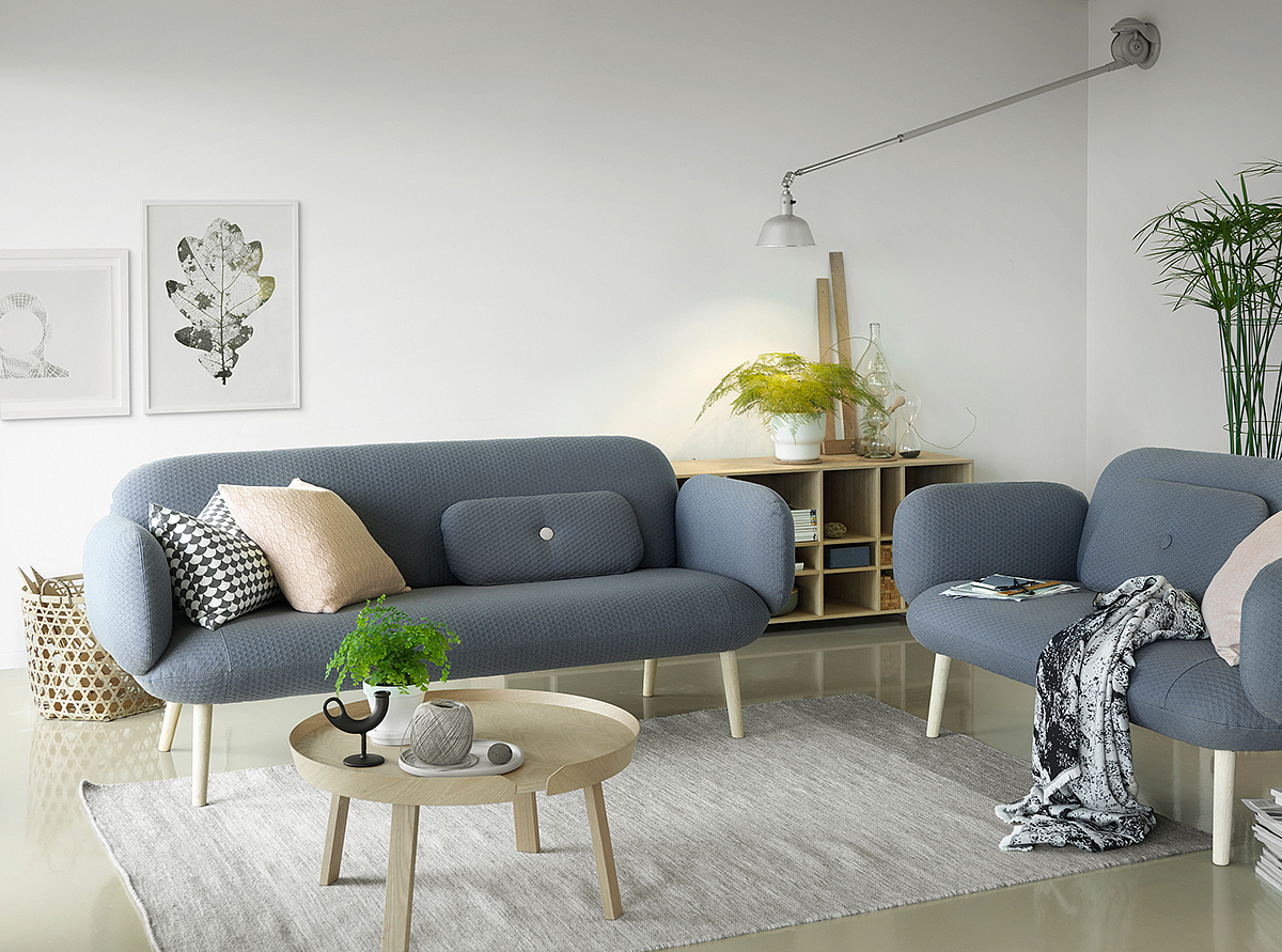 Molded foam，Female curve，Nordic design，