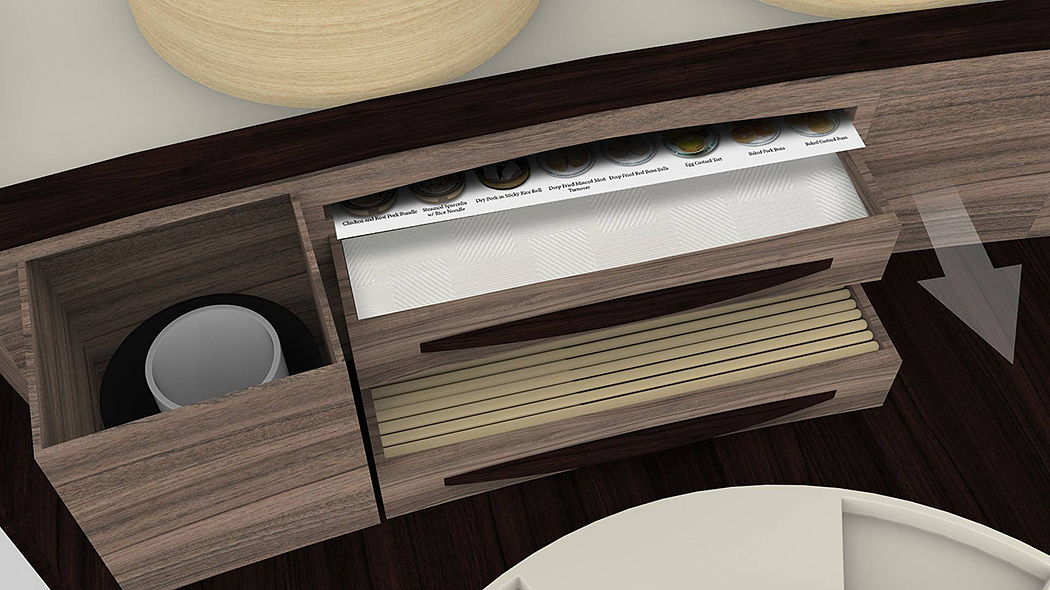 Table，furniture design ，restaurant，Save space，originality，Double table，