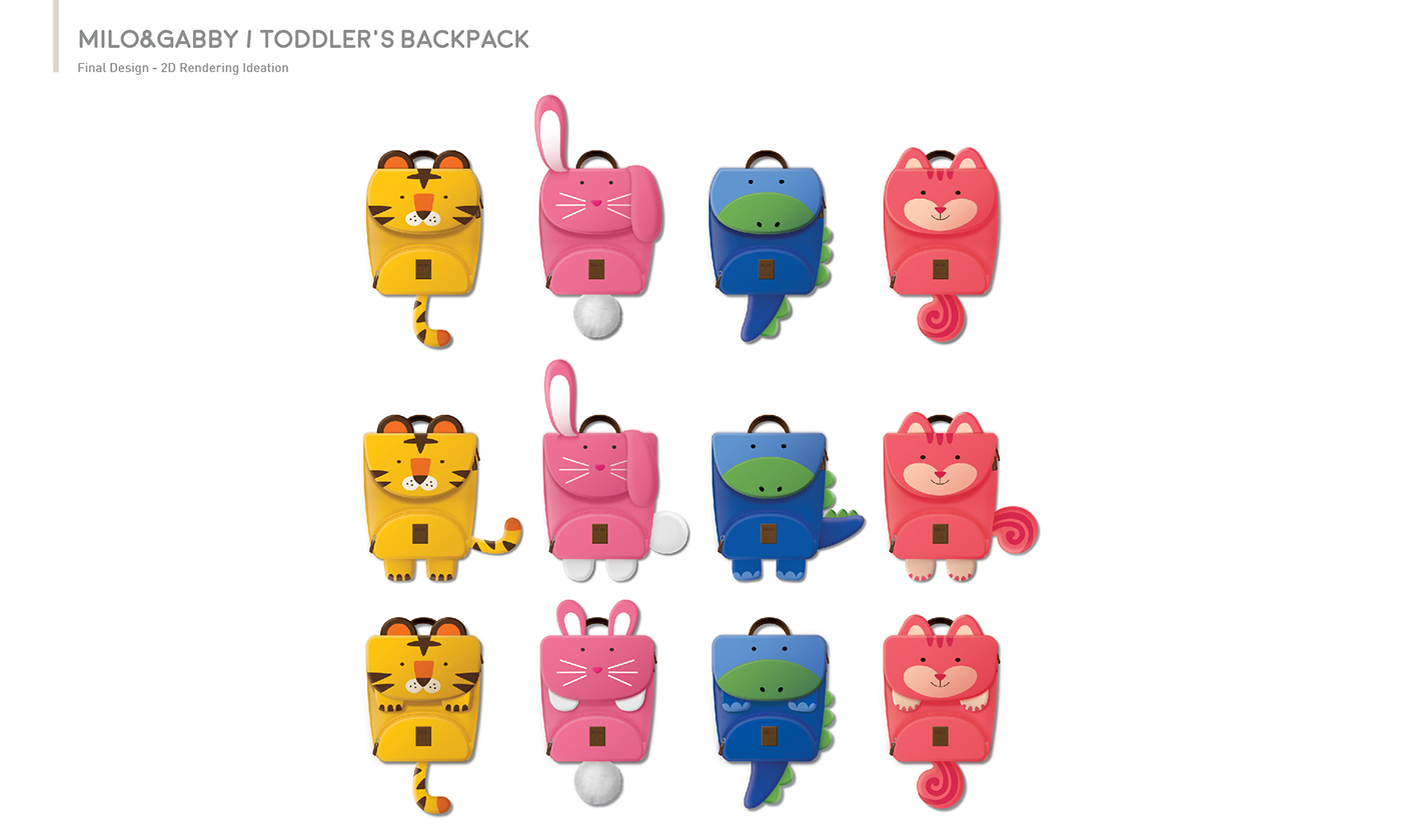 knapsack，child，animal，