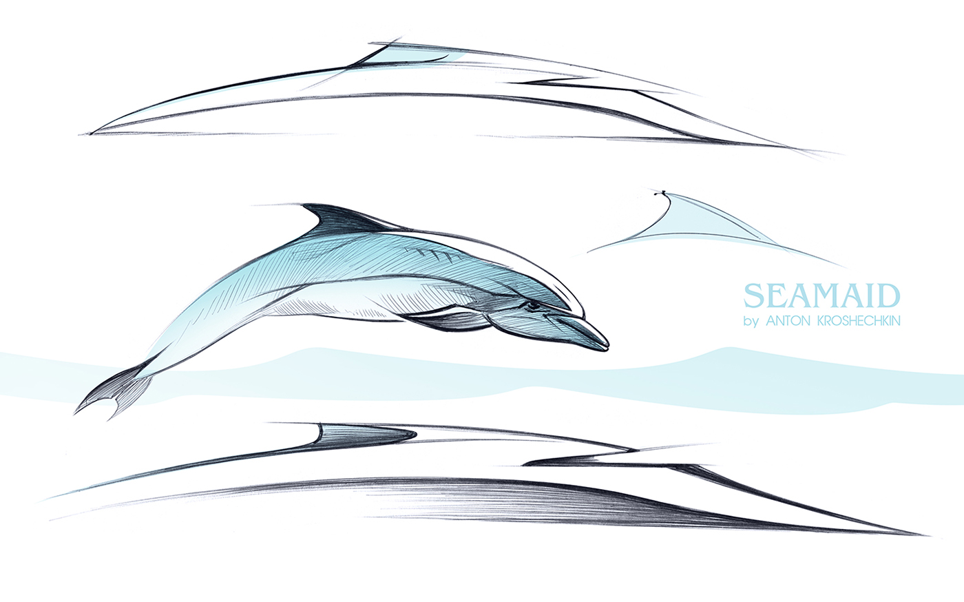 如海豚一般优雅seamaid游艇设计