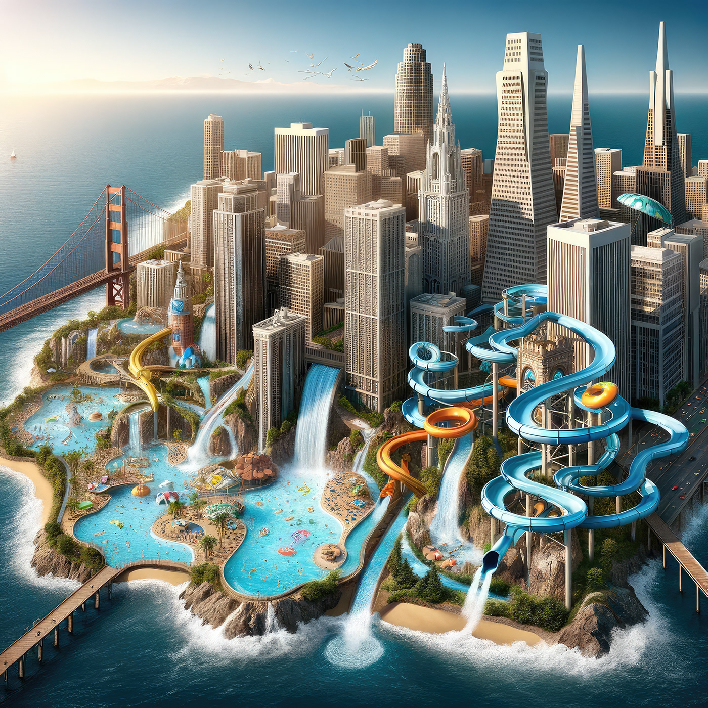 San Francisco，Creative design，Sculpture，color，