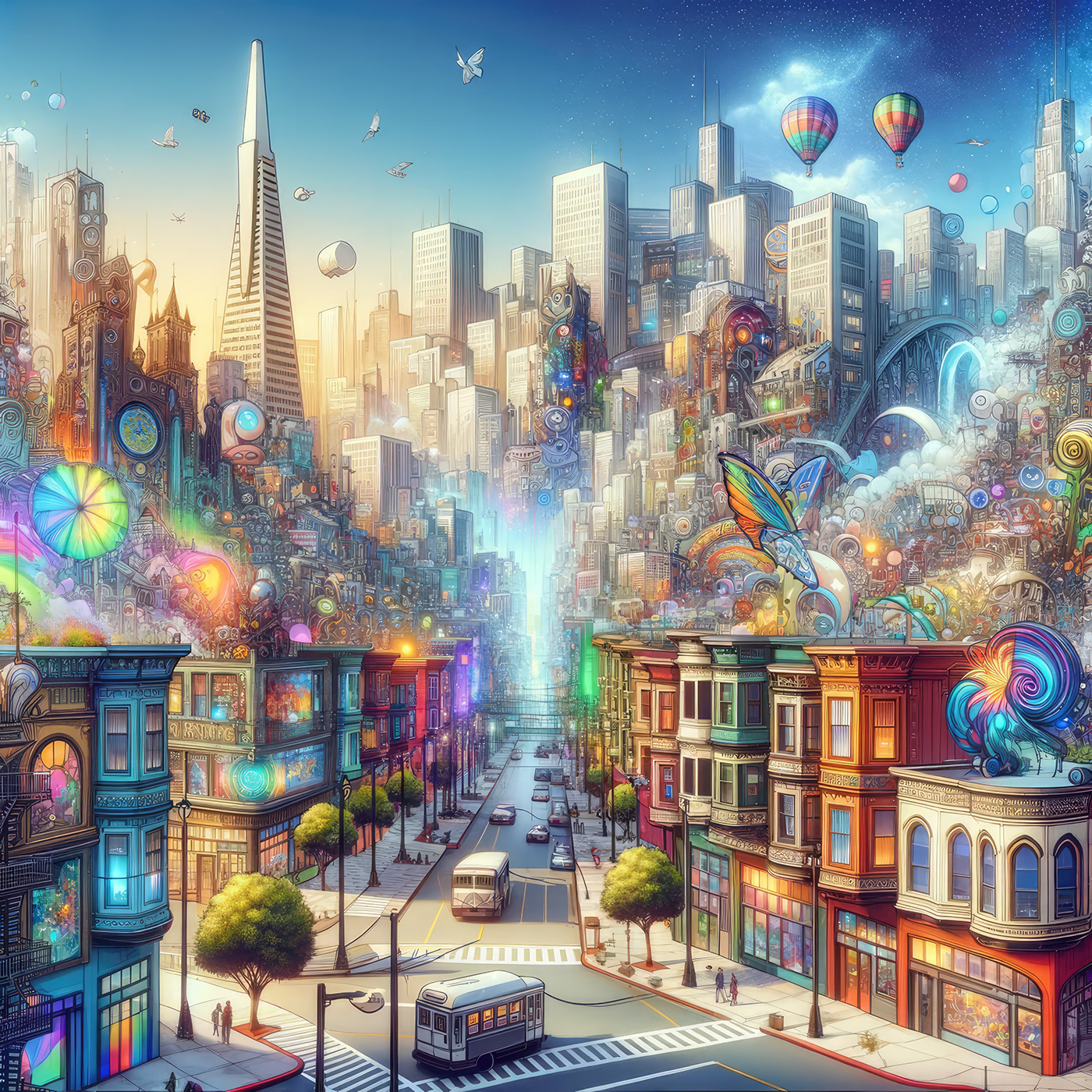 San Francisco，Creative design，Sculpture，color，