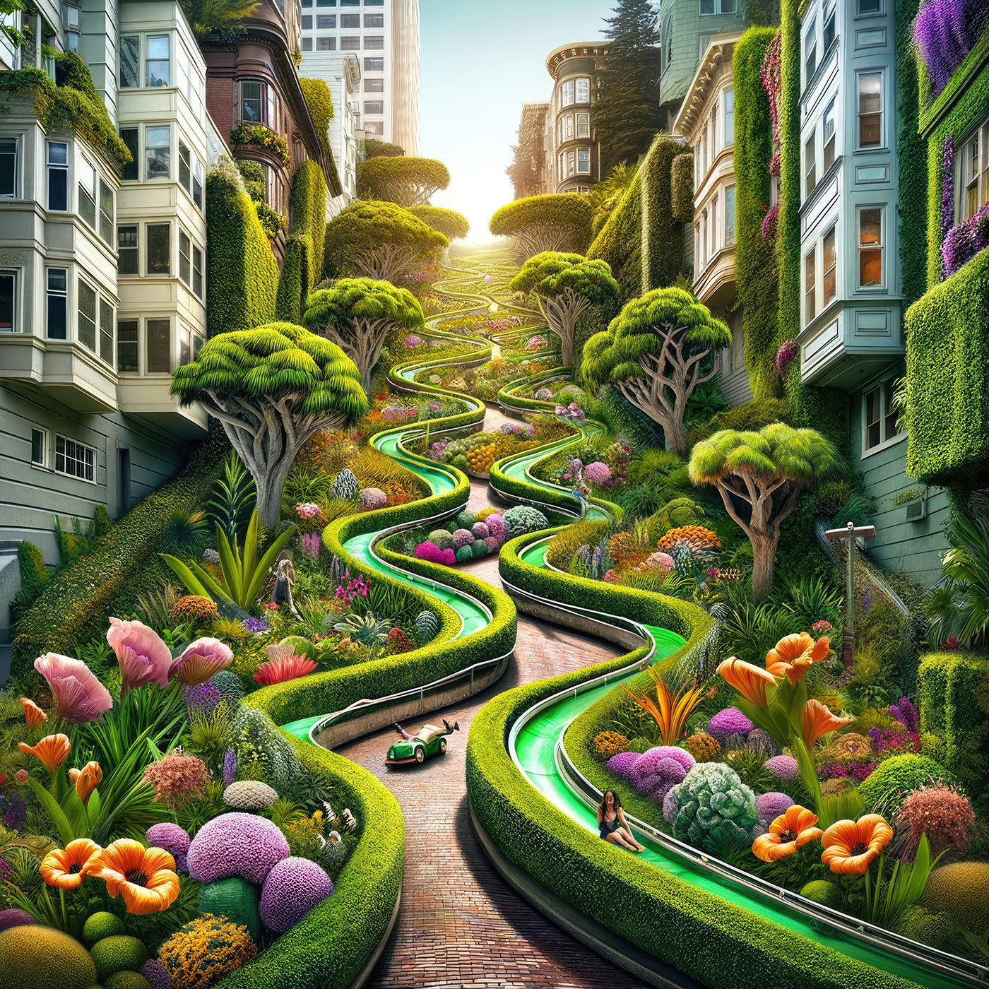 San Francisco，Creative design，Sculpture，color，