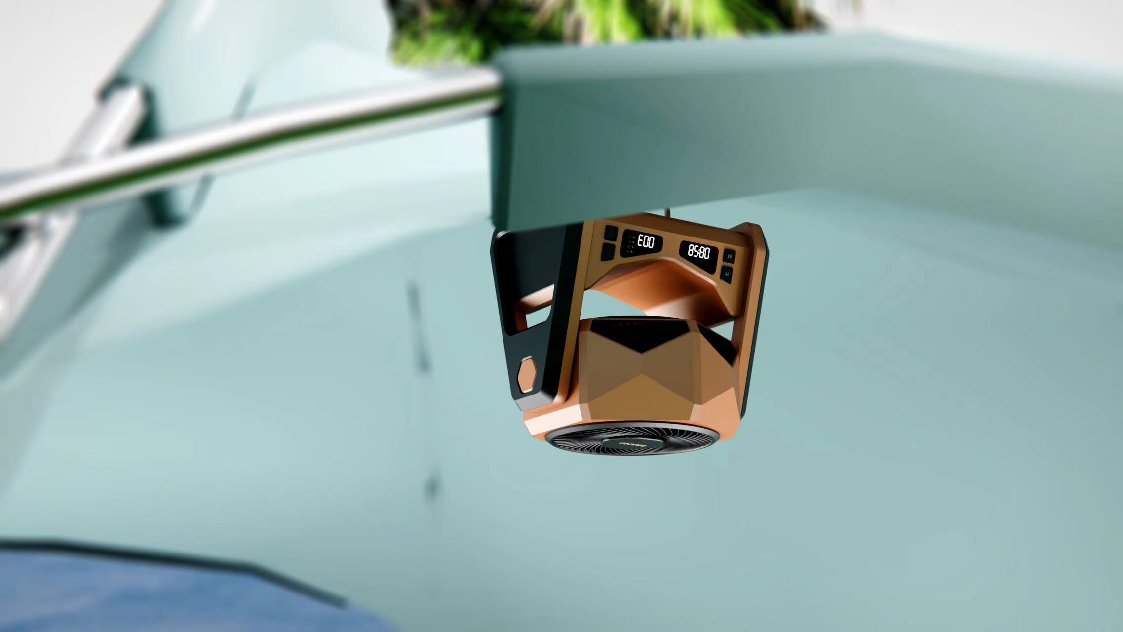 Original design，Industry / products，small home appliances，hardcore aesthetics，Outdoor camping，Fan，