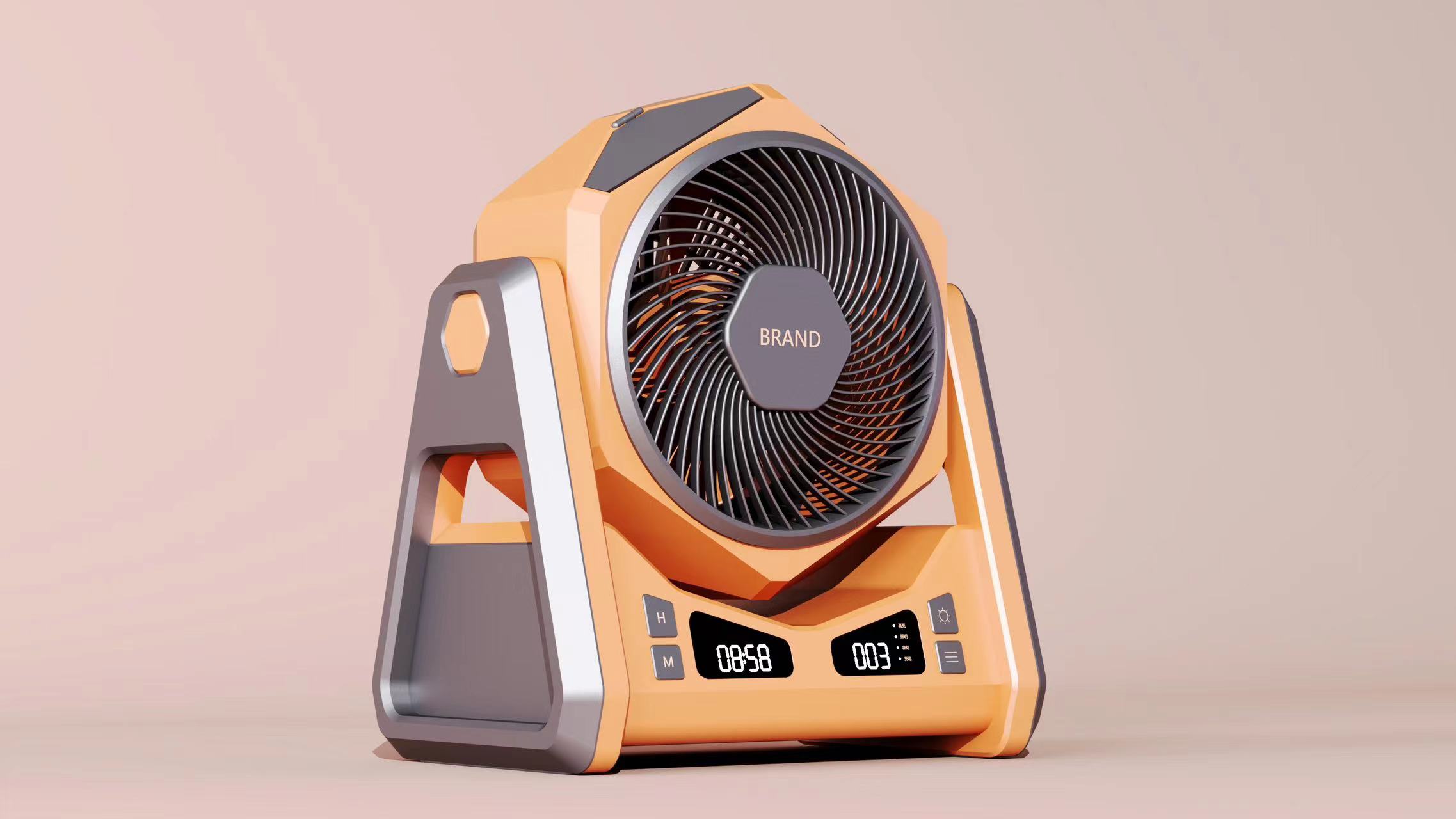 Original design，Industry / products，small home appliances，hardcore aesthetics，Outdoor camping，Fan，