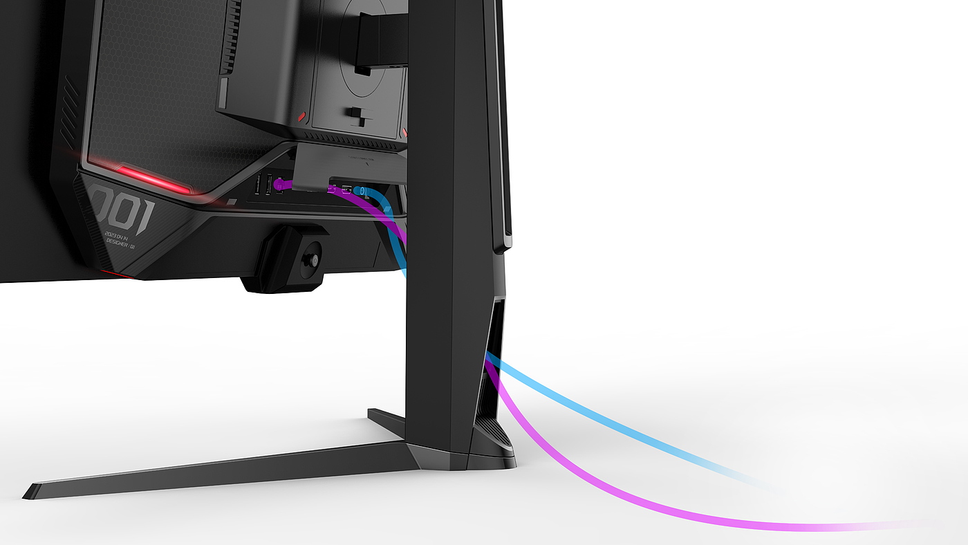 monitor，Appearance design，Mecha，Consumer electronics，pc，E-sports，Cyber，OLED，