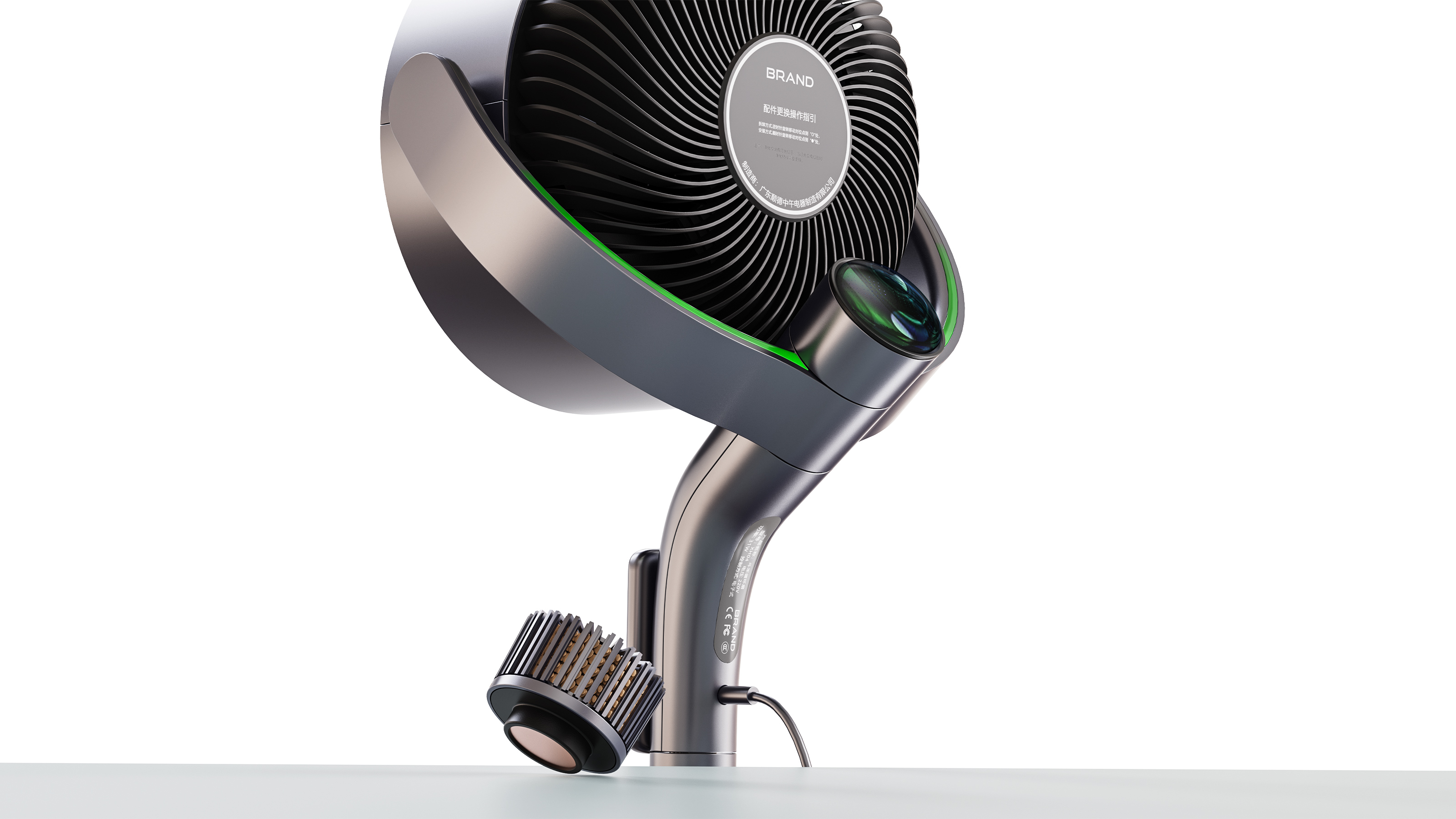 Air circulation fan，purify，Sunset light，