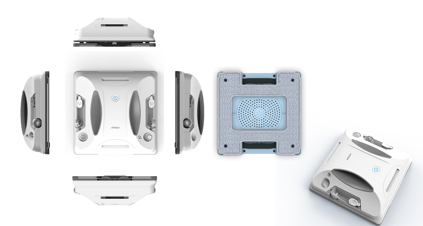 Cleaning robot，household electrical appliances，product design，Landing products，Water spray cleaning，science and technology，