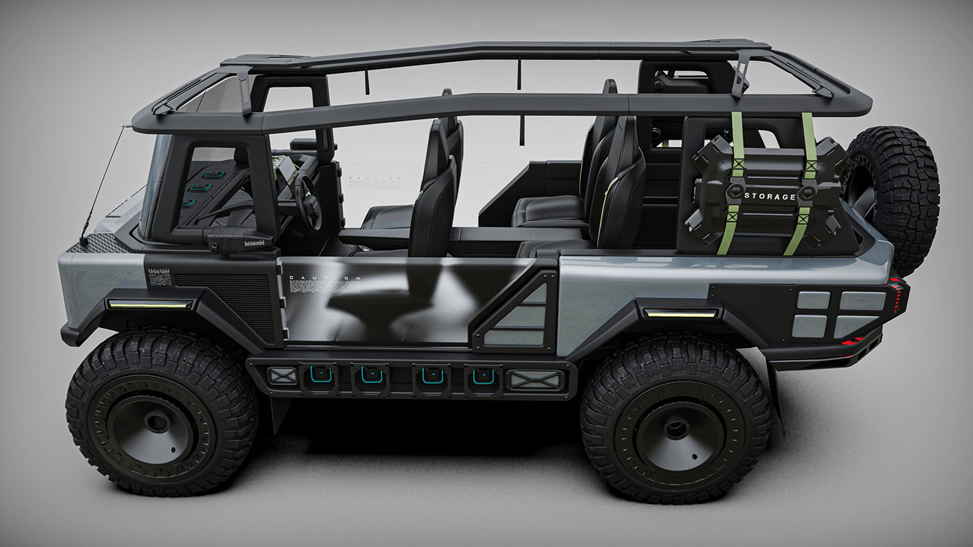 Off-road vehicle，conceptual design，open car，