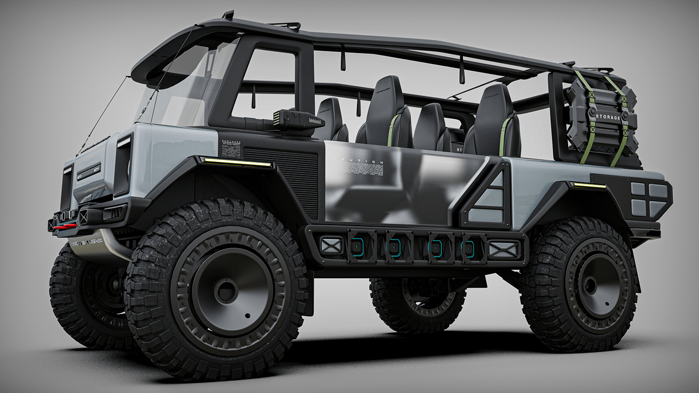 Off-road vehicle，conceptual design，open car，
