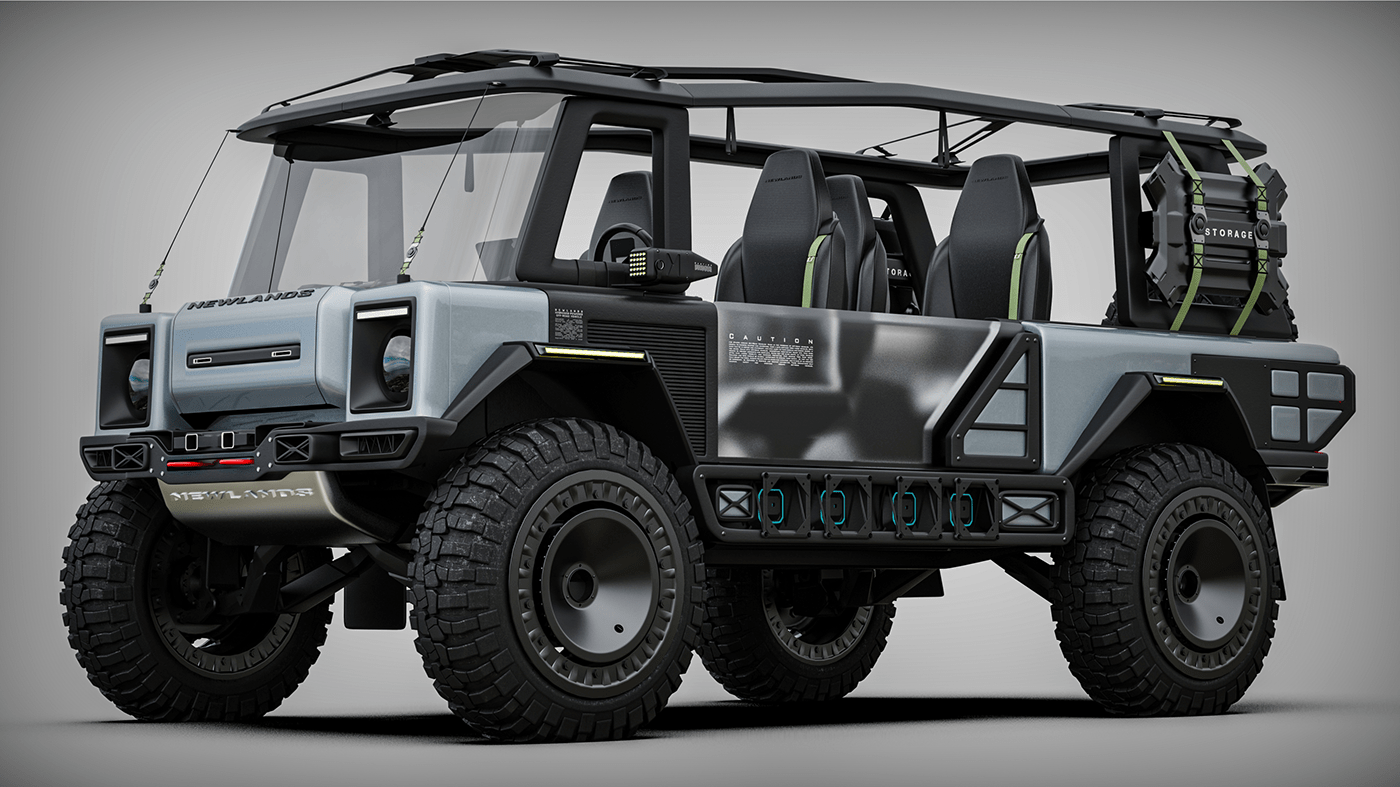 Off-road vehicle，conceptual design，open car，