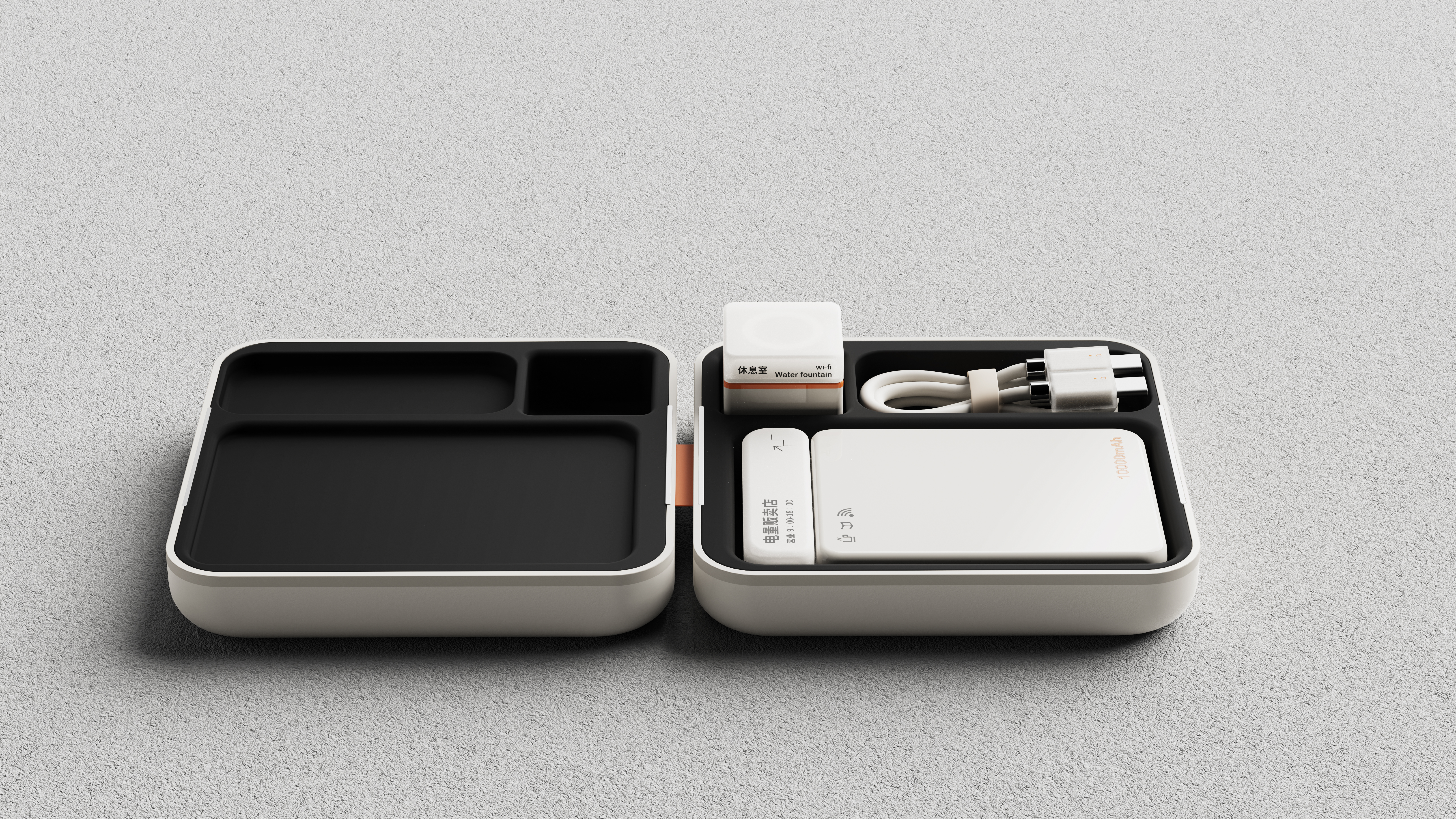 portable battery，data line，Charging head，Charger，Electric light，