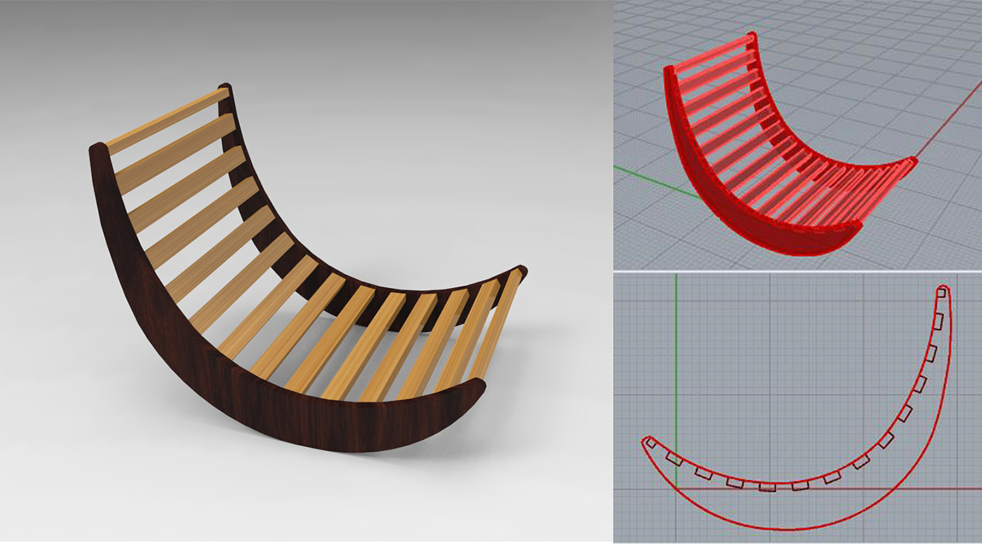 Rocking chair，product design，woodiness，