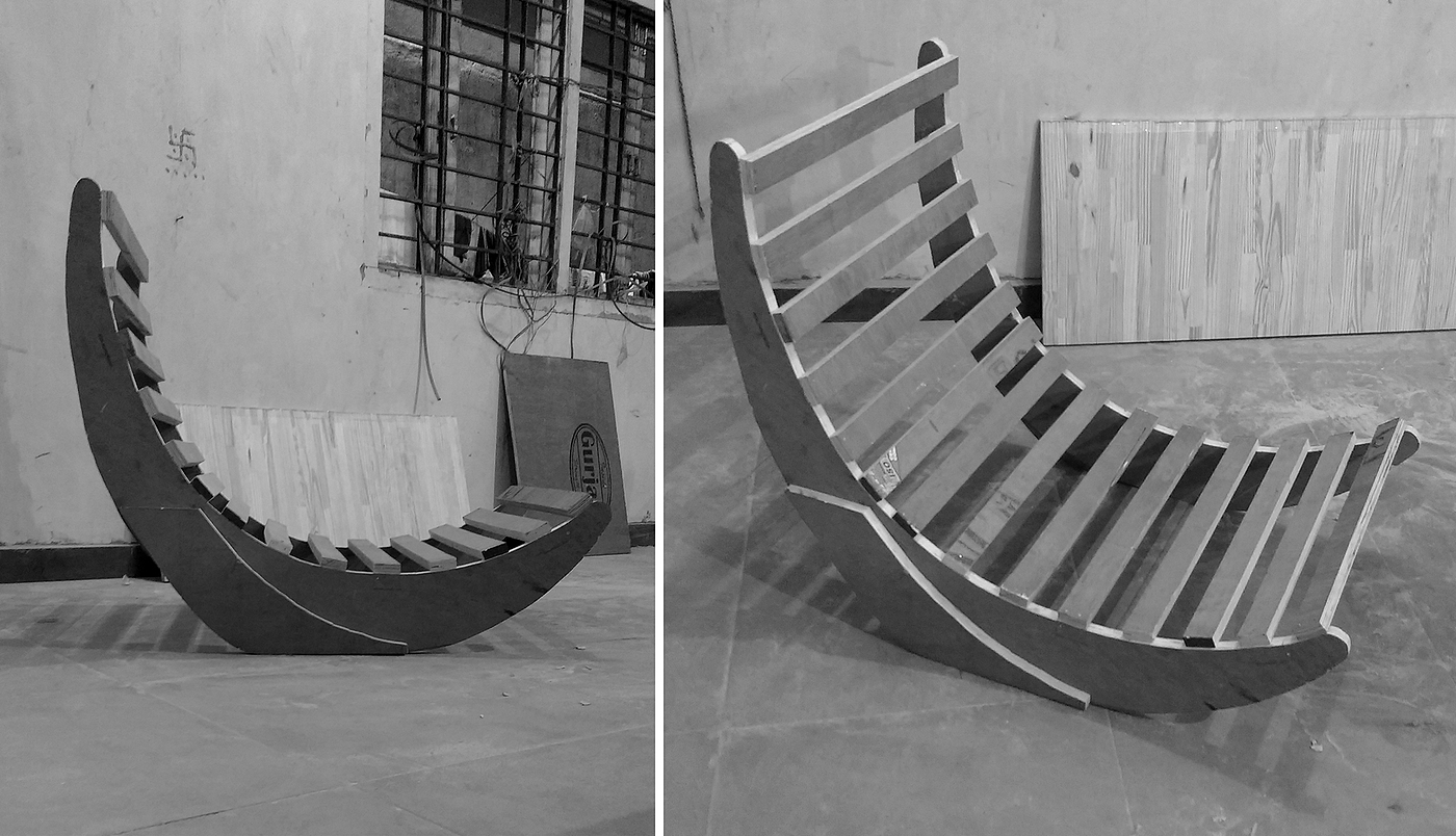 Rocking chair，product design，woodiness，